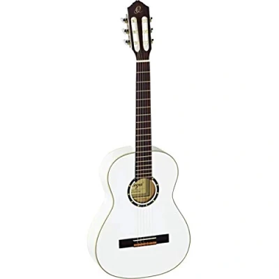 Abbildung von Ortega Guitars weiße Konzertgitarre 3/4 Größe Family Series inklusive Gigbag Mahagoni / Fichtendecke (R121 3/4WH)