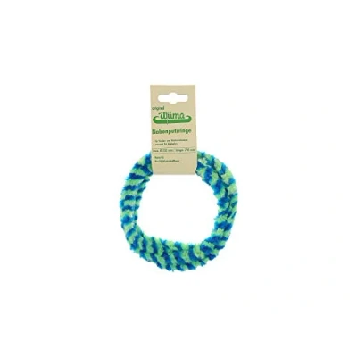 Abbildung von SET Nabenputzringe WÜMA blau/neon, für MZ Nabe 760mm