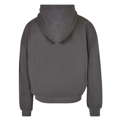 Abbildung von Urban Classics Boxy Zip Kapuzenpullover, Herren, Größe: Large, Darkshadow