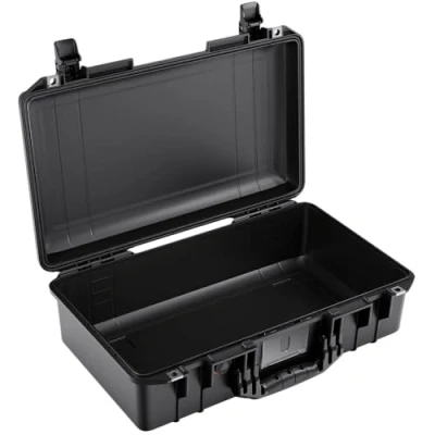 Abbildung von PELI 1525 Air Leichter Schutzkoffer für Kamera Equipment und Drohnenausrüstung, Wasser Staubdicht, 26L Volumen, Ohne Schaumstoffeinlage, Farbe: Schwarz