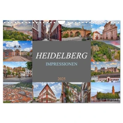 Abbildung von Heidelberg Impressionen (Wandkalender 2025 DIN A4 quer), CALVENDO Monatskalender