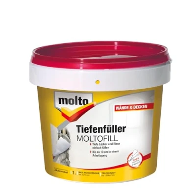 Abbildung von MOLTO Spachtelmasse Moltofill Tiefenfüll Fertigspachtel Innen 1 Ltr