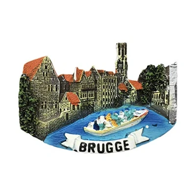 Abbildung von 3D Brugge Brügge Belgien Kühlschrank Kühlschrankmagnet Tourist Souvenirs Handgemachte Harz Handwerk Magnetische Aufkleber Home Küche Dekoration Reise Geschenk