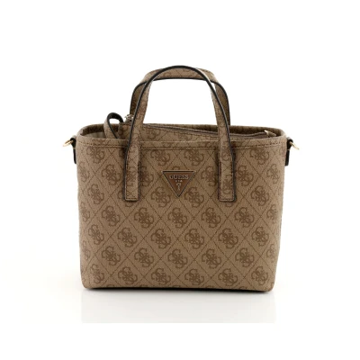 Abbildung von Guess Latona MINI TOTE SET Umhängetasche, Damen, Größe: One Size, Latte