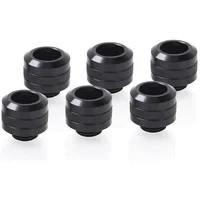 Abbildung von Alphacool 17475 Eiszapfen PRO 13mm HardTube Fitting G1/4 Deep Black Sixpack