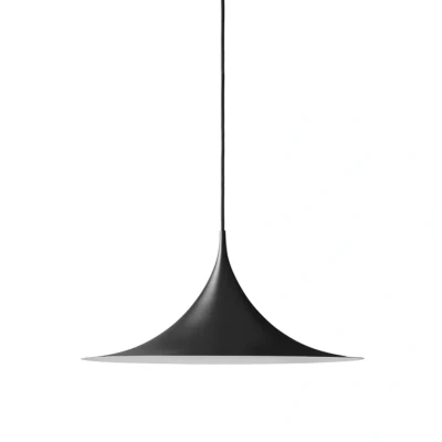 Abbildung von GUBI Hängeleuchte Semi, Ø 60 cm, schwarz
