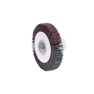 Abbildung von Scheppach Schleiflamellenbürste für Satiniermaschine MRS500 10mm Schleifbreite 13mm LochØ/ 60mm BürstenØ Zum Schleifen von Holz, speziell schmale Zwischenräume z. B. Nuten, Zierprofile, etc.