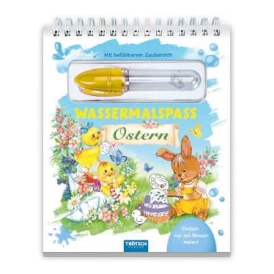 Abbildung von Trötsch Wassermalspaß mit Zauberstift Ostern: Malblock nachfüllbarem Wassermalstift