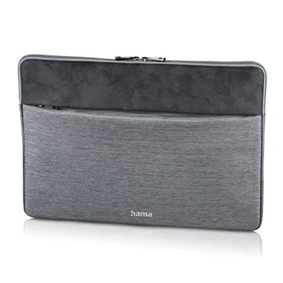 Abbildung von Hama Tasche für Tablet und Notebook bis 15.6 Zoll (Tablettasche, Laptoptasche Notebook, Tablet, MacBook, Surface 15,6 Zoll, Hülle, Case, Laptophülle, Sleeve) grau