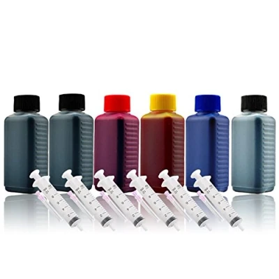 Abbildung von Nachfülltinte Druckertinte Refillset für Canon PGI 550/CLI 551,PGI 550XL/CLI 551XL,PGI 550XXL/CLI 551XXL inkl. Grau (für PIXMA IP8750 MG6350 MG7150), 600ml