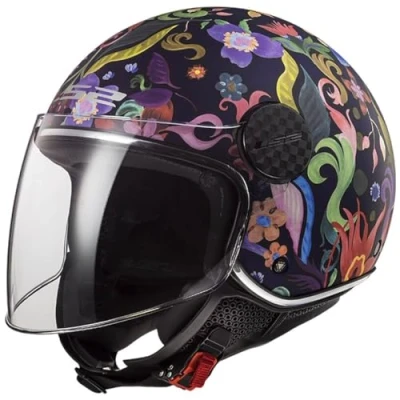 Abbildung von LS2, Jet Motorradhelm SPHERE LUX II BLOOM Blue Pink, L