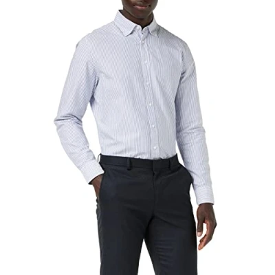 Abbildung von Seidensticker Smart Business SLIM FIT Hemd, Herren, Größe: 44, Llight blue/white