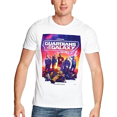 Abbildung von Marvel Herren Megugamts171 T Shirt, weiß, 56