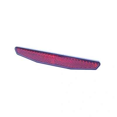 Abbildung von Motorrad Reflektor hinten rot 6 eckig 125x18mm selbstklebend Rückstrahler Katzenauge Roller Quad E geprüft