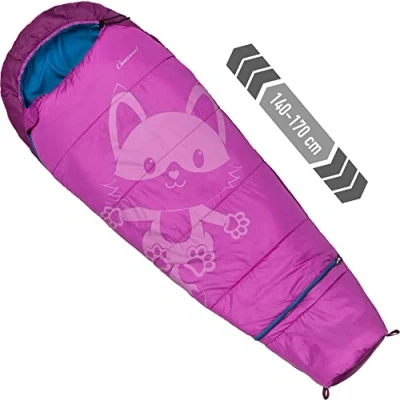 Abbildung von Crossroad Kinderschlafsack Flexy pink Kinder Mumienschlafsack Mädchen, Mitwachsend, in der Länge verstellbar