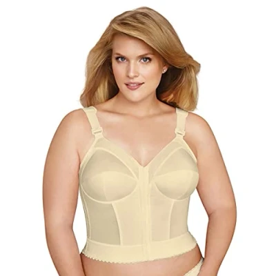Abbildung von EXQUISITE FORM Damen Fully Front Close Longline Posture 5107530 BH, Beige, 110D