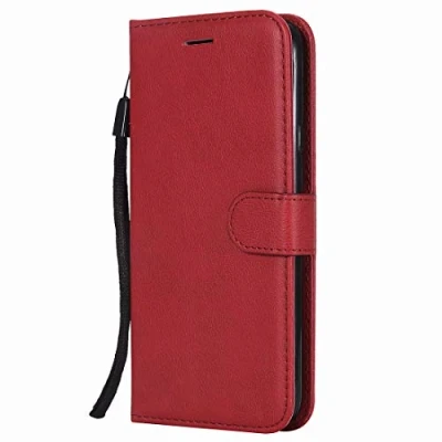 Abbildung von Yiizy handyhülle für Huawei P8lite / ALE L21 Ledertasche, Simple Fashion Stil Lederhülle Brieftasche Schutzhülle P8 Lite hülle Silikon Cover mit Magnetverschluss Kartenfächer (Rot)