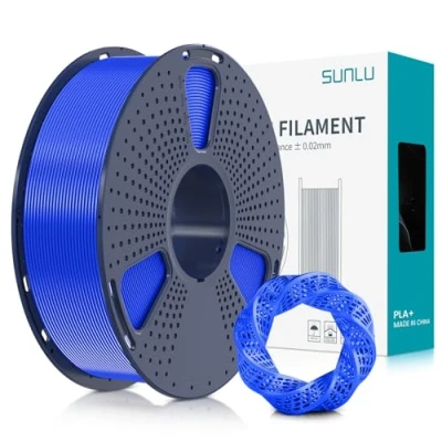 Abbildung von SUNLU PLA+ Filament 1.75mm, PLA Plus 3D Drucker Filament, Stärker belastbar, Neatly Wound, 1KG Druck Maßgenauigkeit +/ 0.02mm, Blau