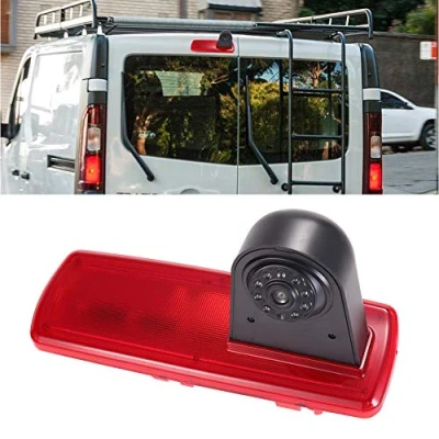 Abbildung von Auto Bremsleuchte Rückfahrkamera für FIAT talento Nissan NV300 Renault Trafic III Primastar Opel/Vauchall Vivaro (Neuer Gegenstand: Winkel und Abstand einstellbar)