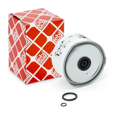 Abbildung von FEBI BILSTEIN 170060 Kraftstofffilter Leitungsfilter, mit Wasserablassschraube Dichtring LAND ROVER: Discovery 3, Range Rover Sport, 4