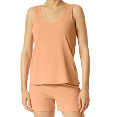 Abbildung von Schiesser Damen Schlafanzug Kurz Pyjamaset, Apricot, 44