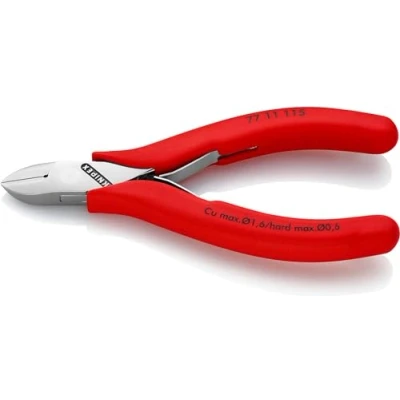 Abbildung von Knipex 77 11 115, Diagonale Zange, Stahl, Kunststoff, Rot, 115 mm, 70 g
