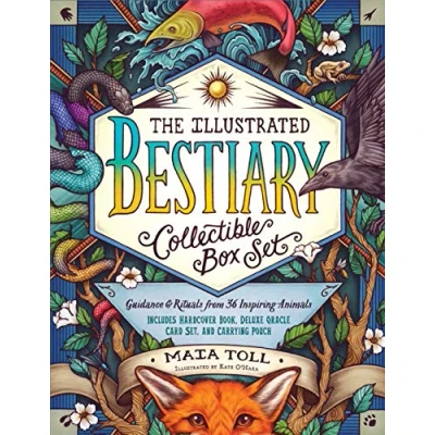Abbildung von The Illustrated Bestiary Collectible Box Set: Guidance and Rituals from 36 Inspiring Animals; Includes Hardcover Book, Deluxe Oracle Card Set, Carrying Pouch (Wild Wisdom)