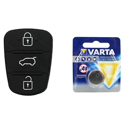 Abbildung von Tastenfeld 3 Tasten Batterie Autoschlüssel pad Rubber Neu