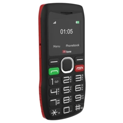 Abbildung von TTfone Seniorenfreundliches Mobiltelefon mit großen Tasten und Notfallknopf, TT880 (mit USB Kabel)