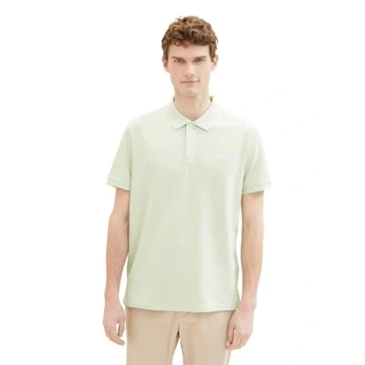 Abbildung von TOM Tailor Kurzarm MIT LOGO Stickerei Poloshirt, Herren, Größe: Small, Tender sea green