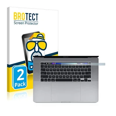 Abbildung von BROTECT Entspiegelungs Schutzfolie für Apple MacBook Pro 16&quot; 2019 (NUR Touch Bar) (2 Stück) Matte Displayschutz Folie, Anti Fingerprint