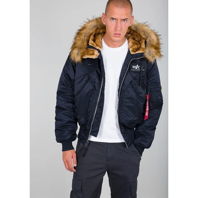 Abbildung von Alpha Industries 45P Hooded Custom Winterjacke, Herren, Größe: Small, Rep blue