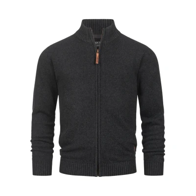 Abbildung von Indicode Jeans Inlut Strickjacke, Herren, Größe: Small, Raven