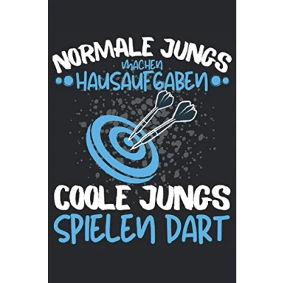Abbildung von COOLE JUNGS SPIELEN DART!: Notizbuch A5, 120 Seiten, LINIERT Lustiges Dart Spruch Motiv für Dartspieler! Super als Notizbuch, Planer, Tagebuch, ... geeignet! Geschenkidee