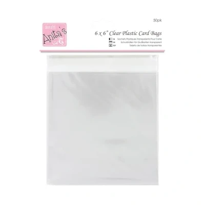 Abbildung von Anita&#039;s ANT1651007 167 x mm Kunststoff Karte, mit 25 Rand, 50 Stück, transparent