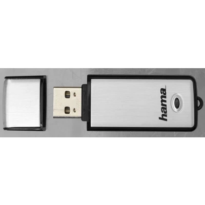 Abbildung von Hama USB Stick &quot;Fancy&quot;, 2.0, 64 GB, 10MB/s, Schwarz/Silber (Lesegeschwindigkeit 10 MB/s)
