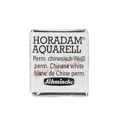Abbildung von Schmincke HORADAM® AQUARELL feinste Künstler Aquarellfarben, 102 Permanent chinesisch Weiß, 14 044, 1/2 Näpfchen
