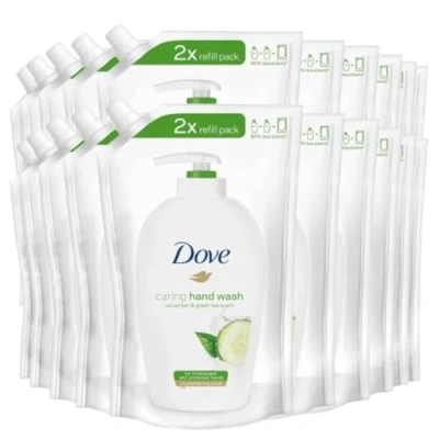 Abbildung von Dove Nachfüllpackung Flüssigseife Hände Gurke 500 ml (20, Einheiten)