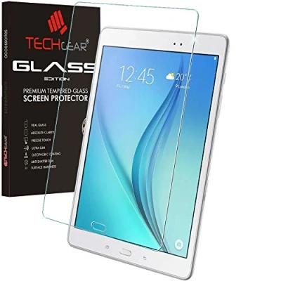 Abbildung von TECHGEAR Schutzfolie kompatibel mit Galaxy Tab A 9,7 Zoll (SM T550 Series) Glas Anti Kratzer Schutzabdeckung Samsung