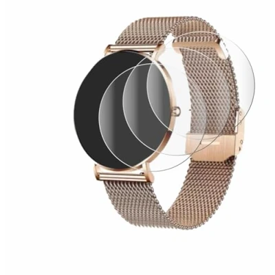 Abbildung von Savvies 4 Stück Full Screen Schutzfolie für Xcoast X Watch Siona 2 Cover Displayschutz Folie [3D Curved, Transparent, Anti Fingerabdruck]