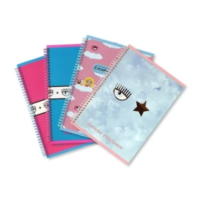 Abbildung von Pigna Maxi Notizbuch Skip Chiara Spinnen, Format A4, 4 Stück, F.to A4 21 x 29,7