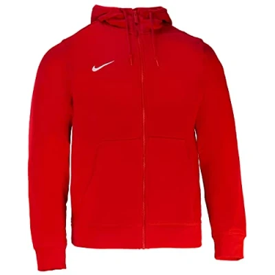 Abbildung von Nike Herren Sweatshirt Team Club Full Zip Kapuzenjacke, Obsidian/White, M EU