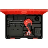 Abbildung von fischer Akku Auspressgerät FIS DB S Pro, zum kräfteschonenden Auspressen, mit Dosierfunktion und Geschwindigkeitsanpassung, ergonomisches Design für optimale Handhabung, Ladegerät &amp;