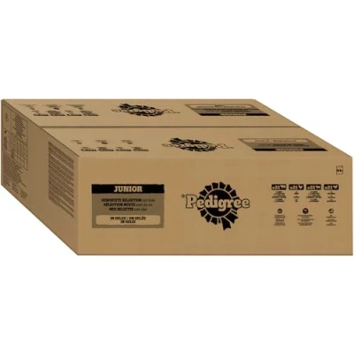 Abbildung von Pedigree DOGCARE Hundefutter Portionsbeutel Chunks in Gelee Junior 84 x 100g