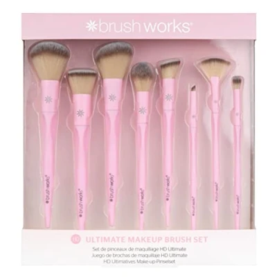 Abbildung von Brushworks HD Ultimate Makeup Brush SET Pinselset, Damen, Größe: One Size, Pink