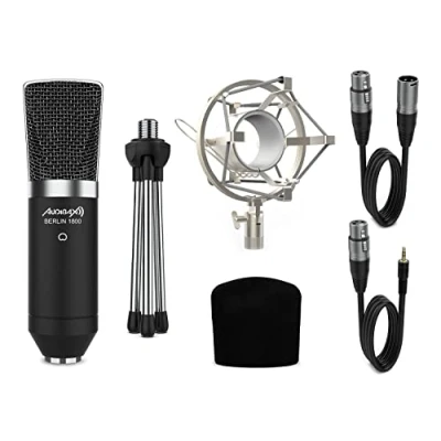 Abbildung von Audibax Berlin 1800 Silver Pack Micrófono Studio Gran Diafragma