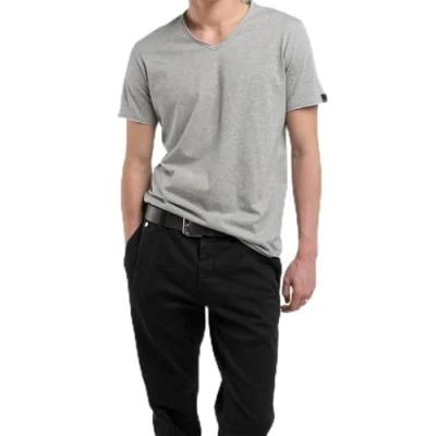 Abbildung von Replay Tshirt basic, Herren, Größe: XS, Light grey melange