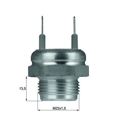 Abbildung von MAHLE ORIGINAL TSW 8D Temperaturschalter, Kühlerlüfter M22x1.5 mit Dichtung FIAT: Ducato II Pritsche/Fahrgestell, Kastenwagen, Bus
