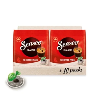Abbildung von Senseo Pads Classic Kaffee RA zertifiziert 10 Packungen x 16 Kaffeepads