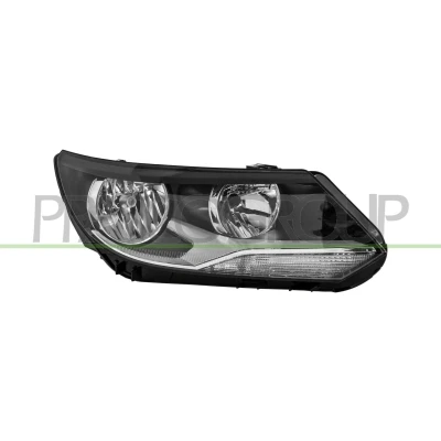 Abbildung von PRASCO VG8094903 Scheinwerfer rechts H15, H7 mit Tagfahrlicht Stellmotor für LWR VOLKSWAGEN: Tiguan I